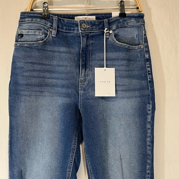 NWT KanCan - Women's Sultana High Rise Slim Straight Jean Medium Wash Size 13/30 - Picture 8 of 11